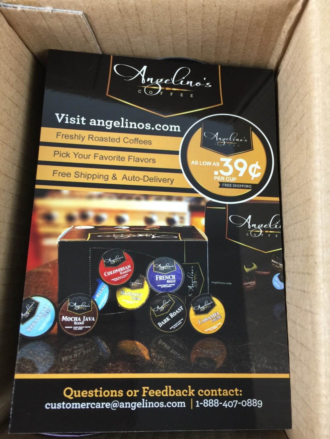 Angelino's KCup Coffee Free Trial Review & Offer Hello Subscription