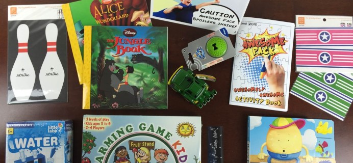 Awesome Pack Subscription Box Review  – June 2015