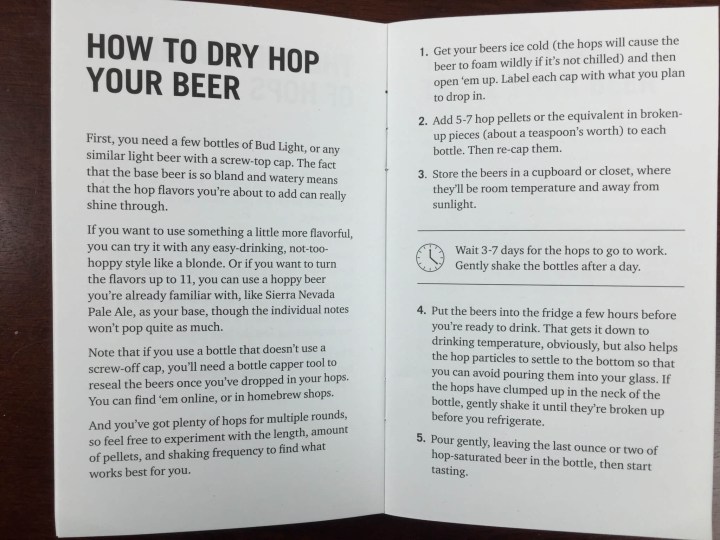 bespoke post copper july 2015 inside hop tasting guide