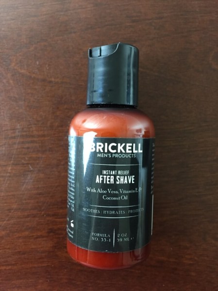 brickell mens box subscription july 2015 after shave