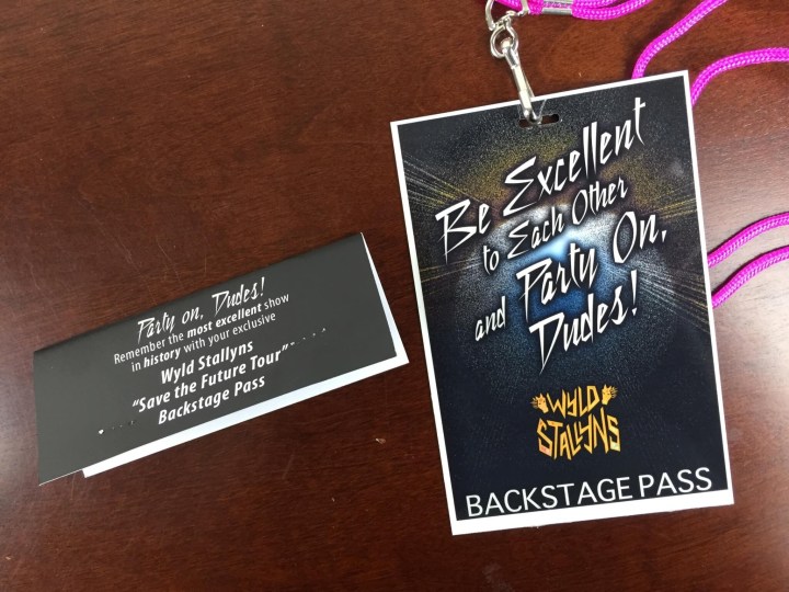 collectible geek july 2015 wyld stallions backstage pass