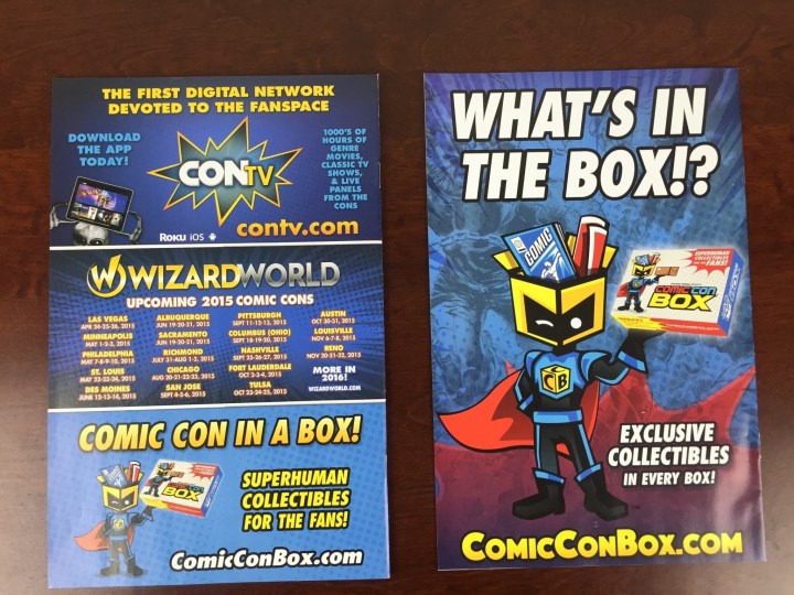 comic con box july 2015 IMG_6353