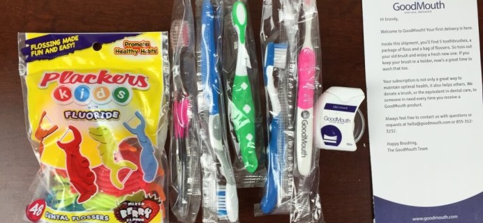 Good Mouth Toothbrush Subscription Box Review + Coupon