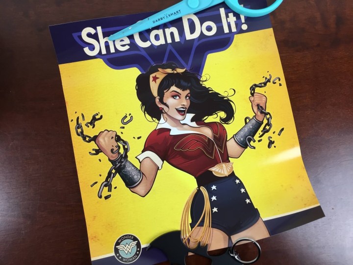 loot crate july 2015 wonder woman poster