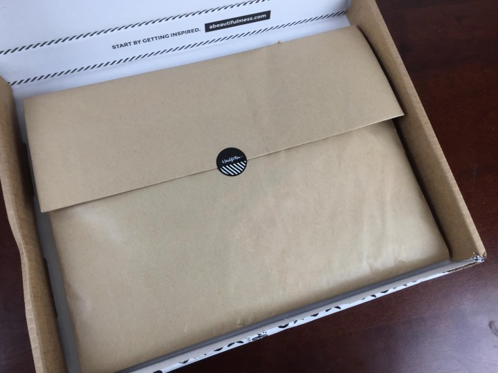 messy box july 2015 envelope