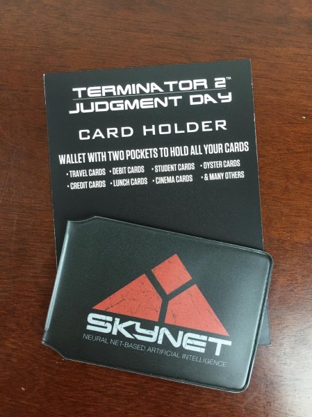 my geek box july 2015 skynet card holder