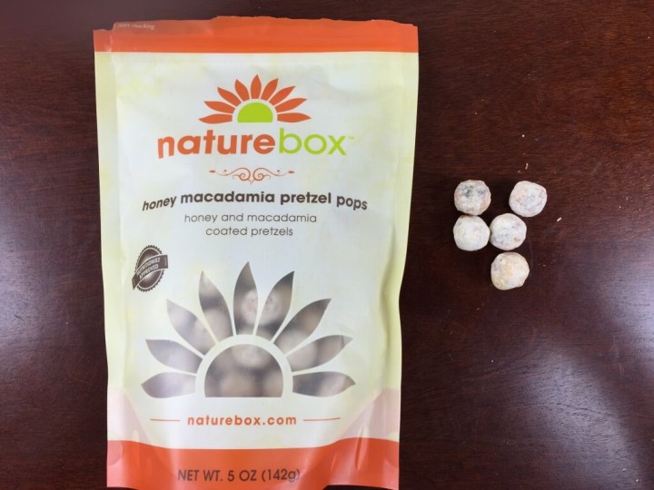 nature box july 2015 pretzel pops