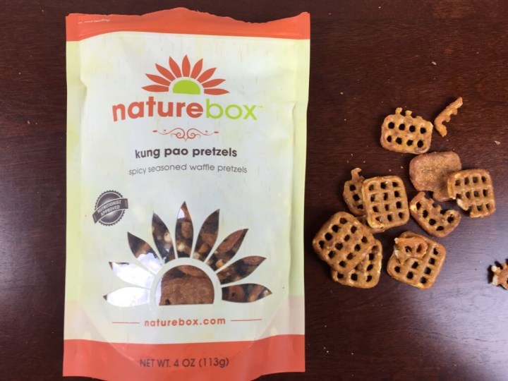nature box july 2015 pretzels