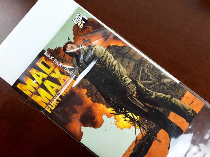 nerd block july 2015 mad max fury road comic