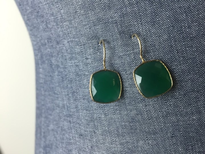 rocksbox july 2015 green earrings