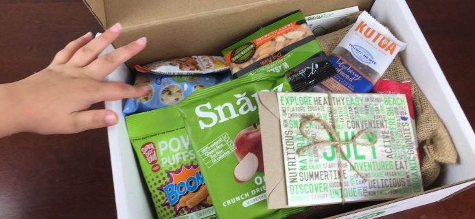 SnackSack Subscription Box July 2015 Review & Coupon