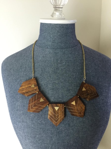 wantable accessories july 2015 wood necklace