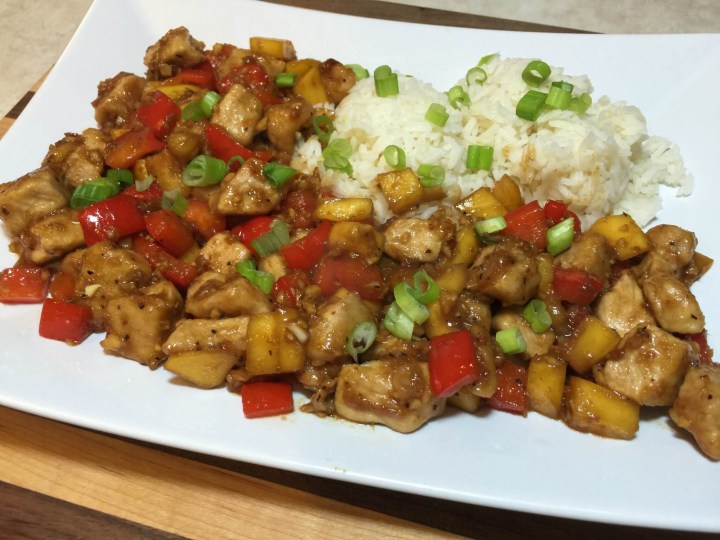 Sweet and Sour Pork with Mango and Sticky Rice