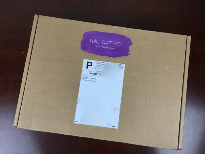art kit august 2015 box