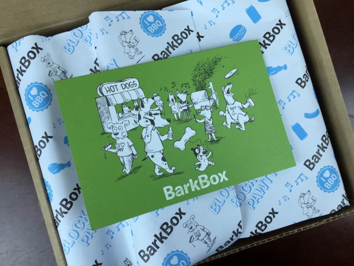 barkbox august 2015 unboxing