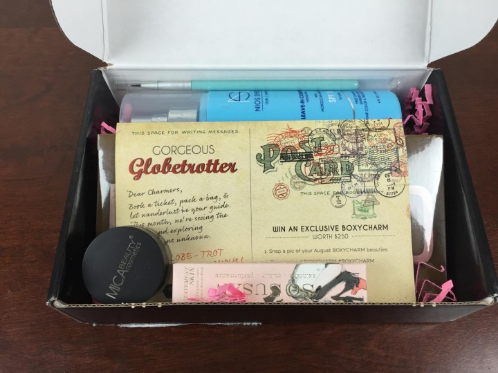 boxycharm august 2015 unboxing