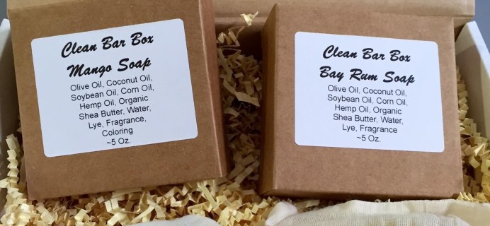 August 2015 Clean Bar Box Soap Subscription Box Review & Coupon