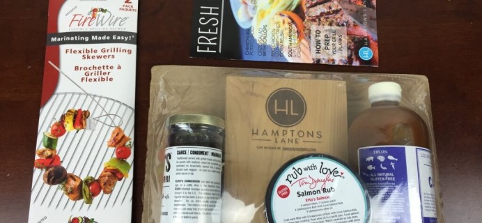 August 2015 Hamptons Lane Review & Coupon – Fresh Grill Box