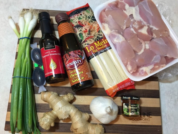handpick subscription box august 2015 Garlic Ginger Chicken & Sesame Noodles ingredients