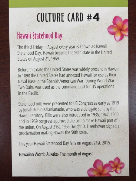 hawaii snack box august 2015 culture