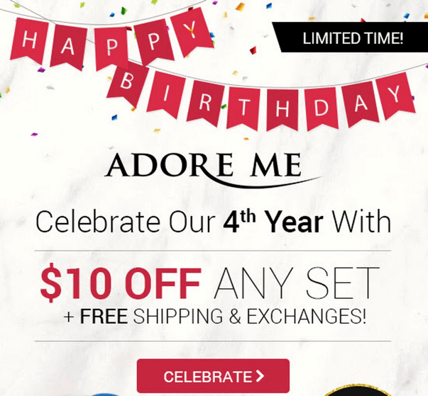 New Adore Me Coupon 10 Off Any Set Hello Subscription