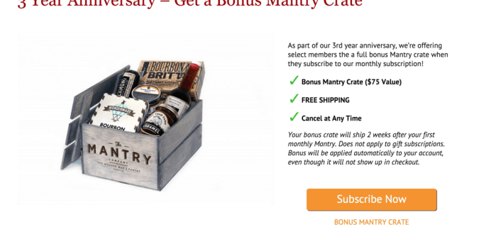 Mantry Free Bonus Crate Deal!