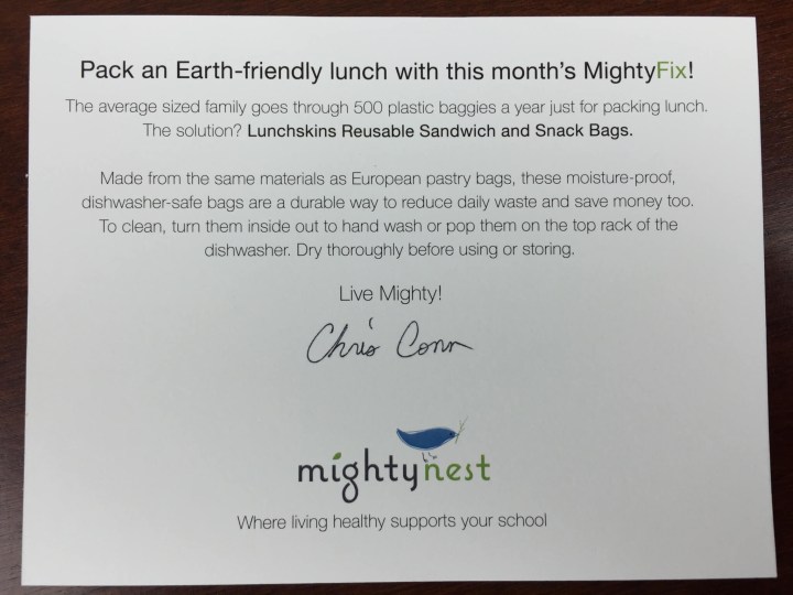 mighty fix august 2015 card