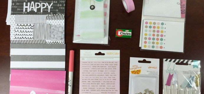 August 2015 Planner Addict Subscription Box Review