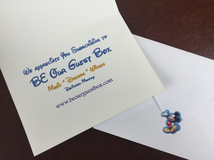 be our guest box august 2015 card