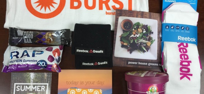 Burst Box Review – Subscription Box for CrossFitters & Athletes – August 2015