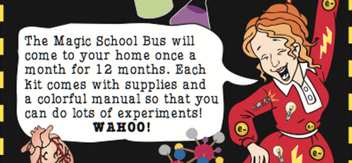 Magic School Bus Science Kit Subscription Coupon: Half Off Annual + Free Shipping!