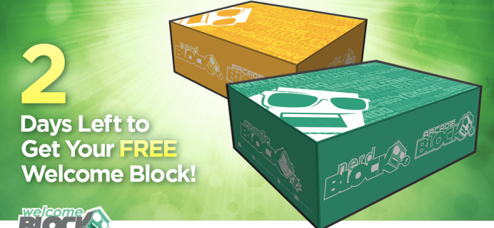 Nerd Block Welcome Block Deal Extended! – FREE With New Subscription! Sunday Last Day!