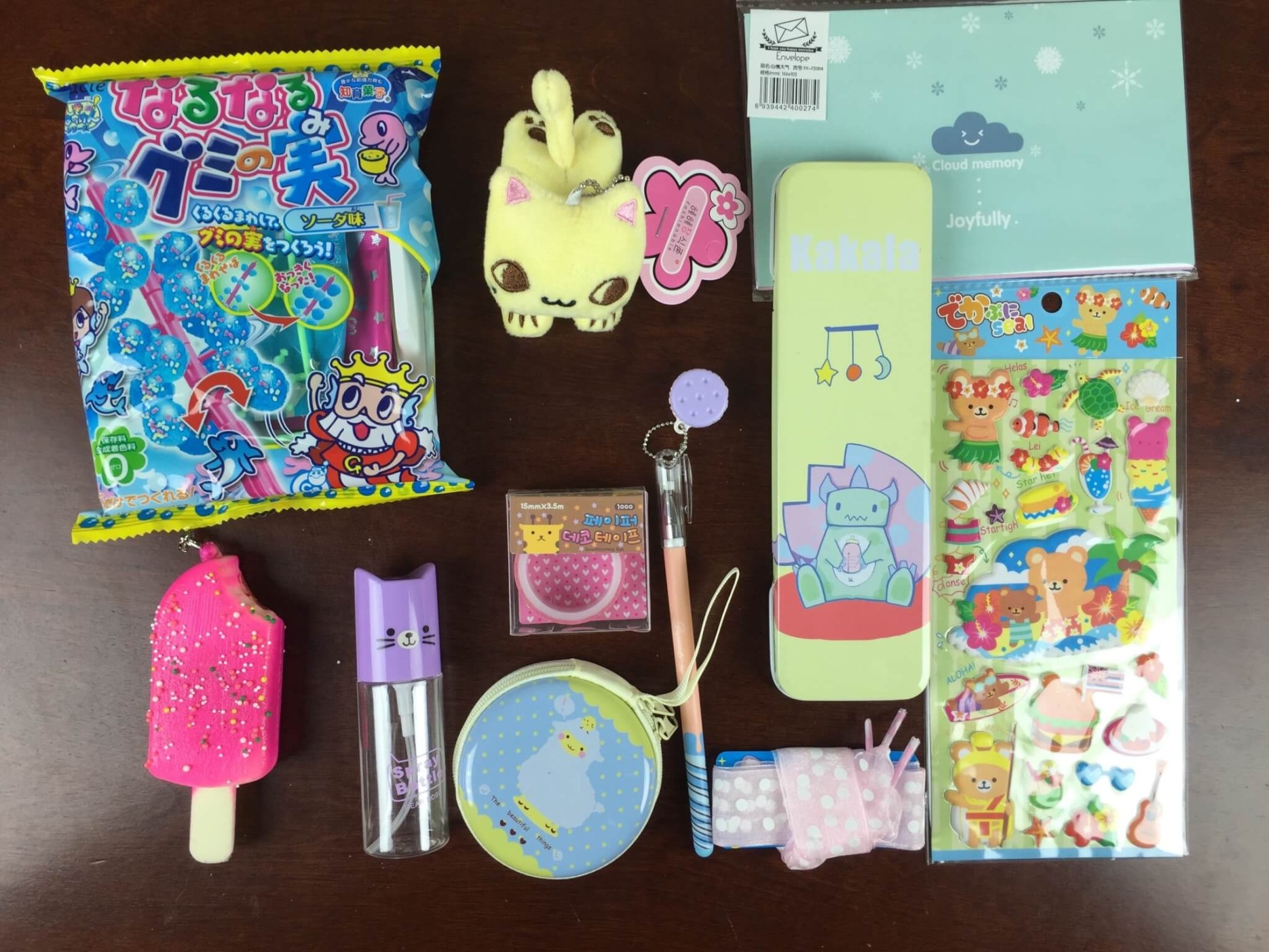 Kawaii Box August 2015 Subscription Box Review + Japan Candy Box