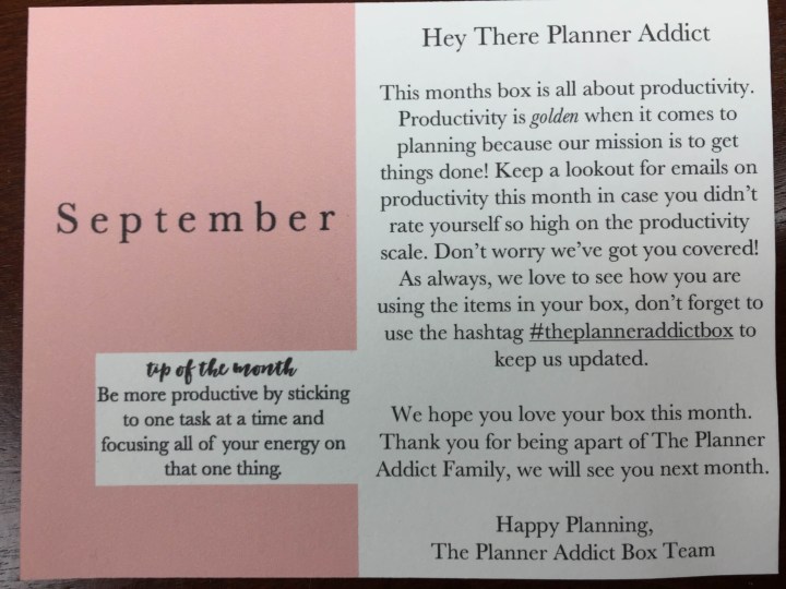 planner addict box september 2015 IMG_7360