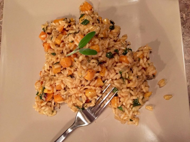 Autumn Risotto with Butternut Squash, Sage, and Pepitas
