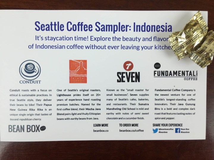 bean box seattle coffee sampler indonesia IMG_8903