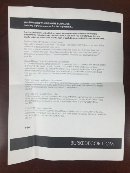 burke box whole home september 2015 information sheet