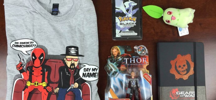 September 2015 Geek Me Box Subscription Box Review
