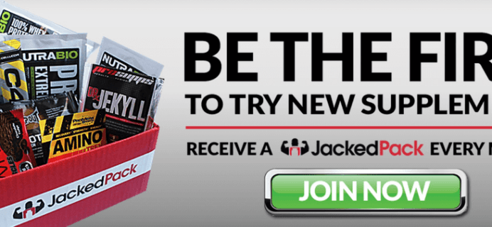 Jacked Pack Coupon: Get 13 Bonus Samples With Your First Box!