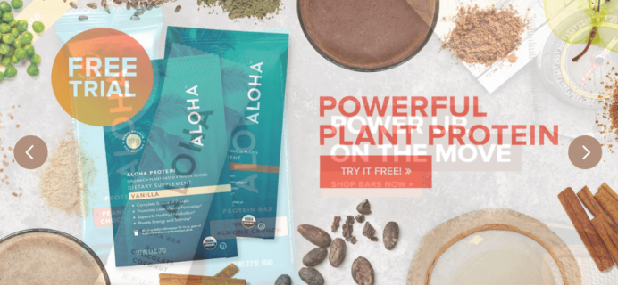 ALOHA Free Trial Offers! New Vegan Protein Bars!