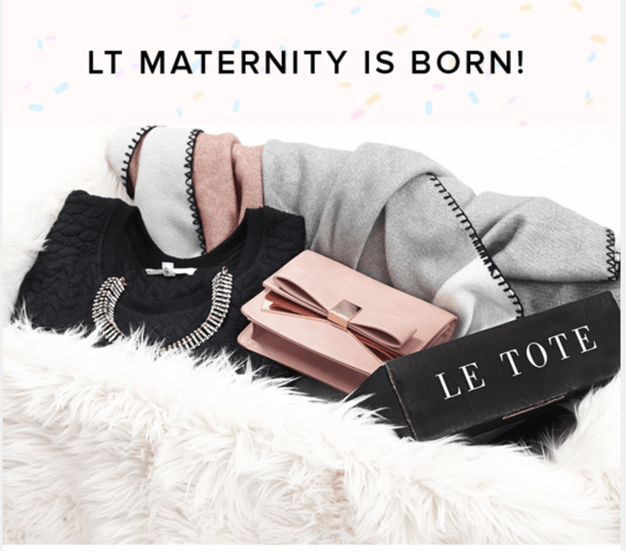 Le Tote Clothing Rental Subscription Maternity Now Available + Coupon Code hello subscription