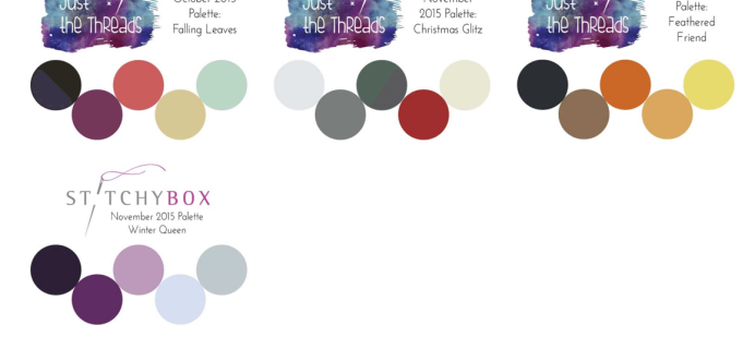 StitchyBox November 2015 Palette Spoilers & Coupon Code + Just The Threads!