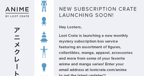 Anime by Loot Crate Launching Soon!