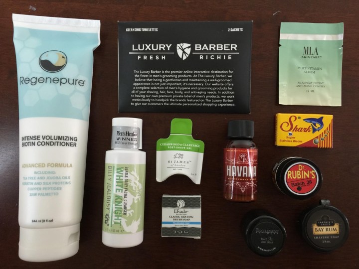 luxury barber box september 2015 review