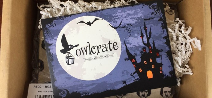 OwlCrate Book Subscription Box Review – October 2015