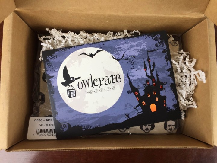 owlcrate october 2015 unboxing
