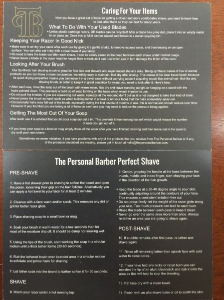 personal barber welcome box IMG_0143