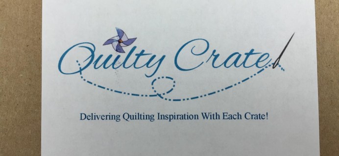 Quilty Crate Subscription Box Review & Coupon – September 2015