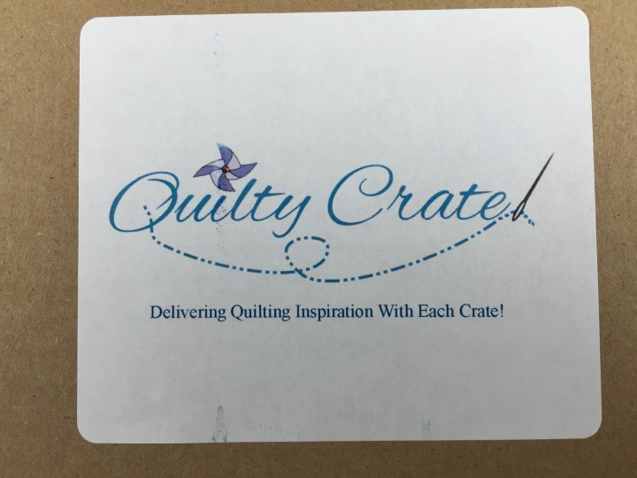 quilty crate september 2015 box