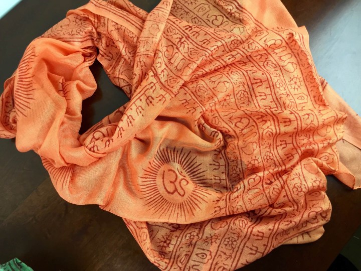Ashi Box November 2015 orange scarf